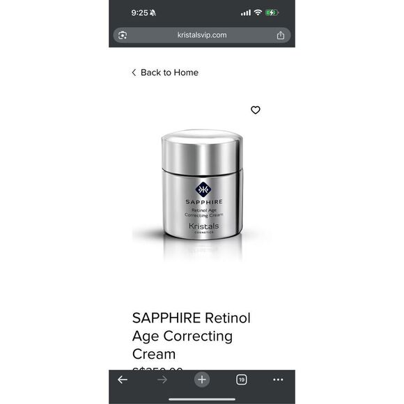 SAPPHIRE Retinol Age Correcting Cream - Picture 2 of 3